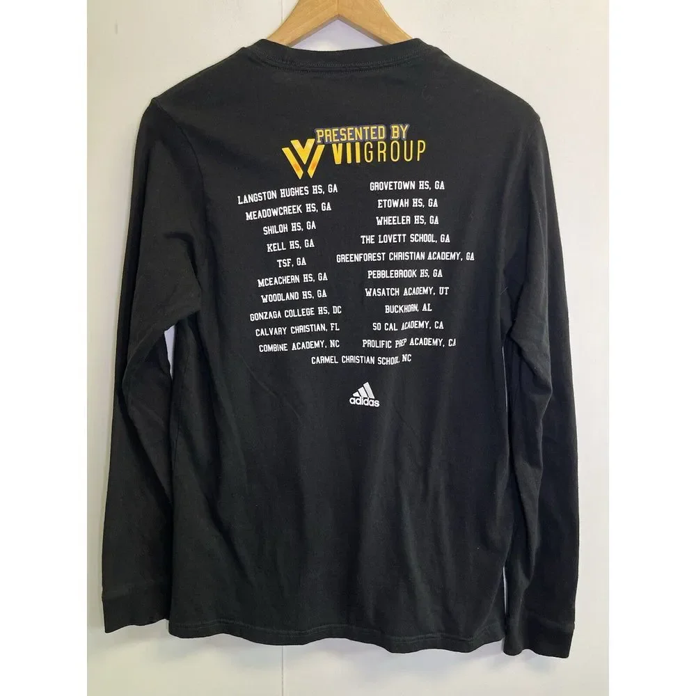 Adiais Amplifier Tee Men's M‎ Shirt Long Sleeve 9th Annual Holiday Hoopsgiving